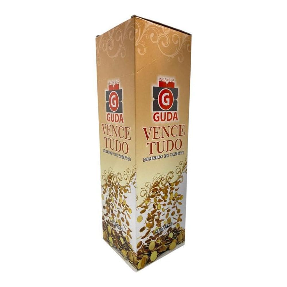 Incenso Vence Tudo Guda Indiano 25 Caixas Com 7 Varetas
