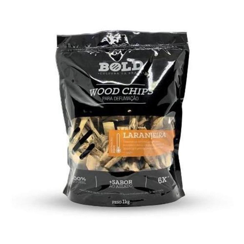 Wood Chips para Defumação Laranjeira 1Kg