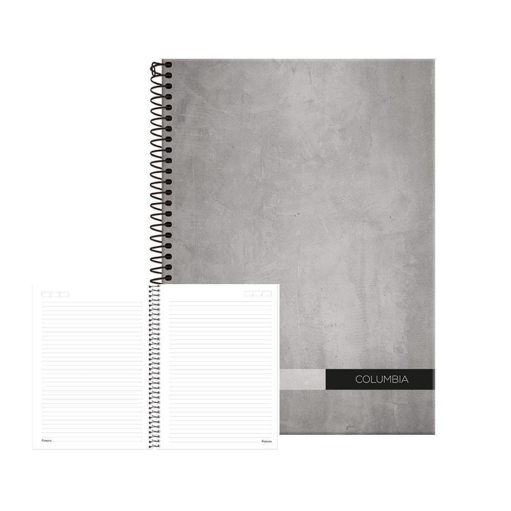 Caderno Universitário Columbia 80Fls Cinza Foroni