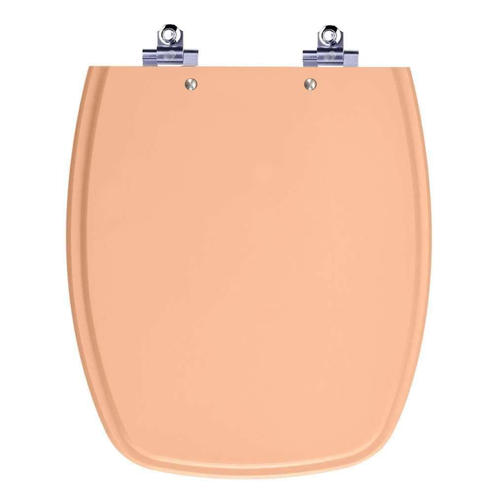 Assento Sanitário Laqueado Soft Close Stylus Pessego 73 para vaso Celite