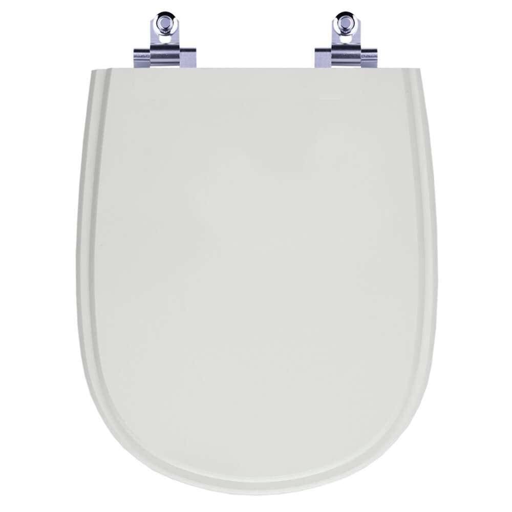 Assento Sanitário Laqueado Soft Close Paris Sterling Silver (Cinza Claro) para vaso Ideal Standard