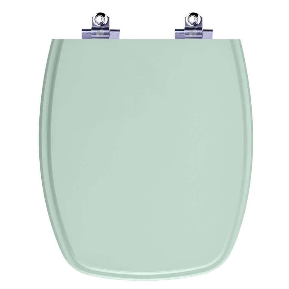 Assento Sanitário Laqueado Soft Close Stylus Verde Agua para vaso Celite