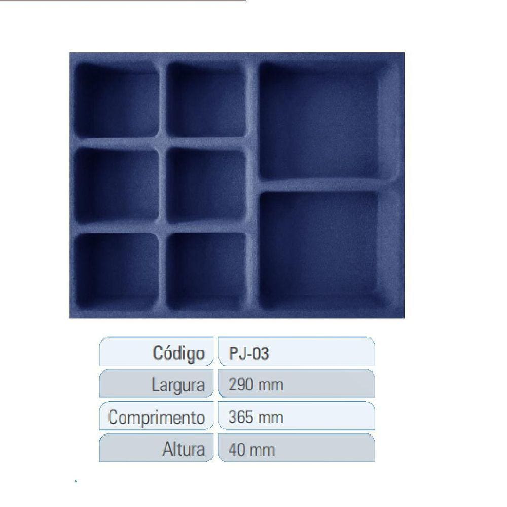 Porta Joias Aveludado Preto 290 X 365Mm