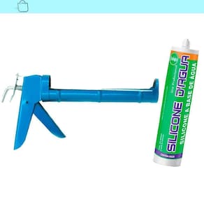 Adesivo Silicone Acrilico Dagua Preto Com Aplicador