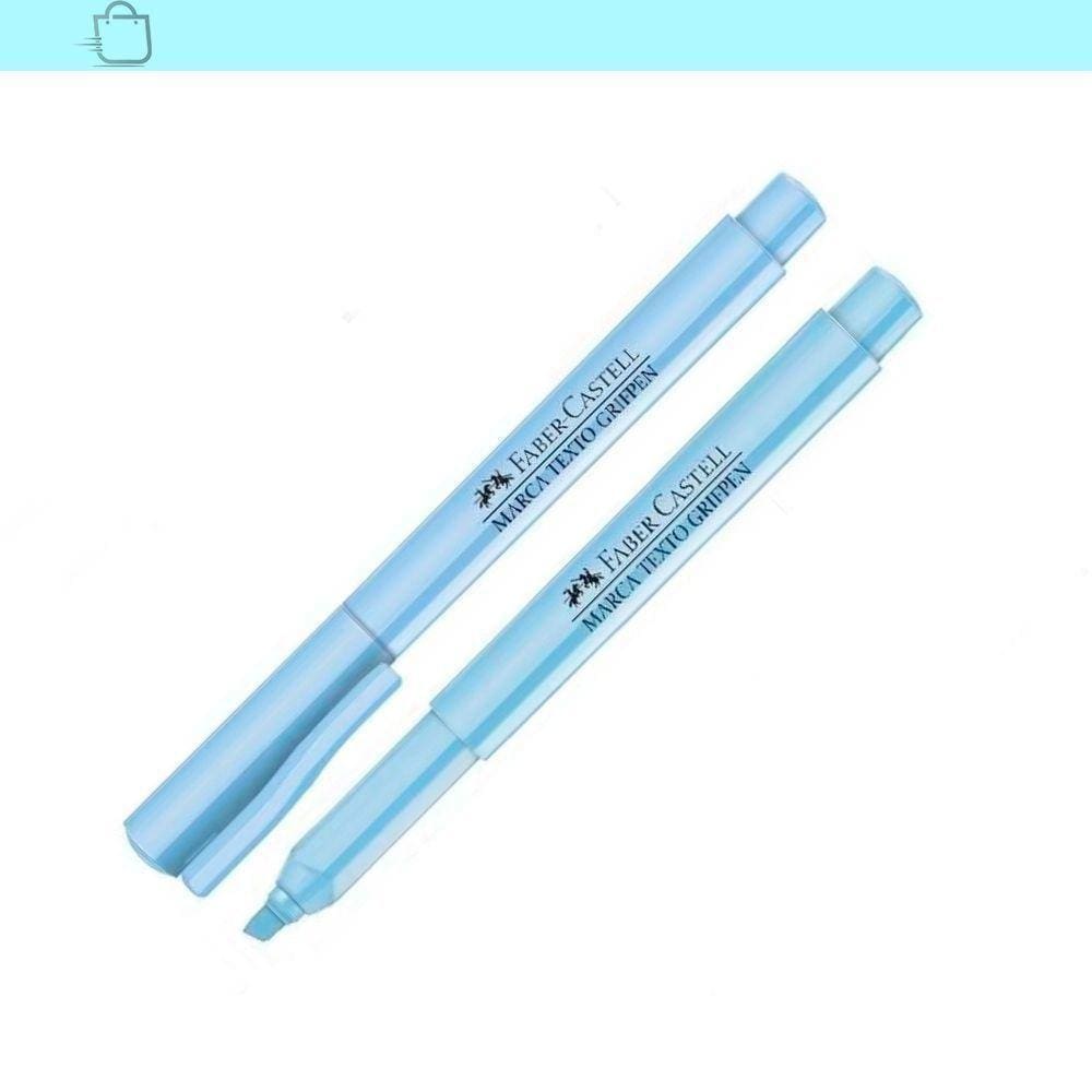 Marca-Texto Grifpen Faber Castell Diversas Azul Tons Pasteis
