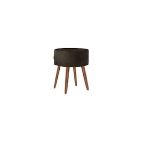 Puff Roma Pés Palito 50cm Marrom Escuro 1 Unidade