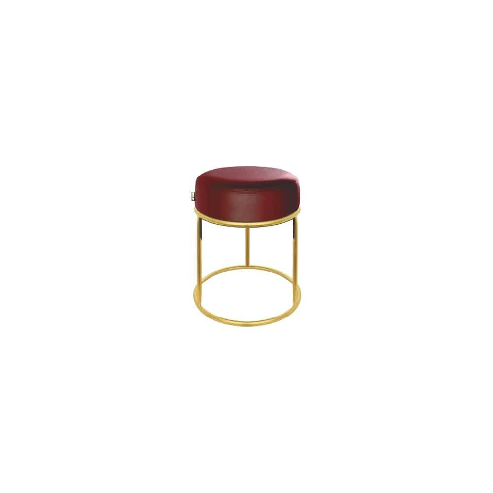 Puff Londres Luxo 50cm Vermelho Roma