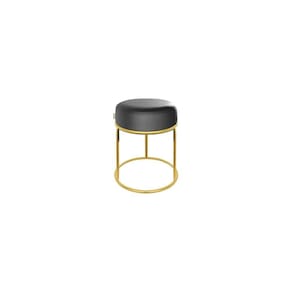 Puff Londres Luxo 50cm Cinza Asfalto