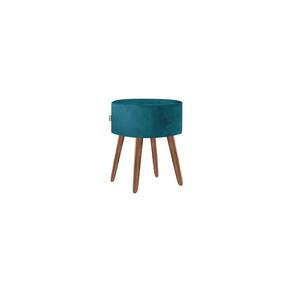 Puff Roma Pés Palito 50cm Azul tifany 1 Unidade
