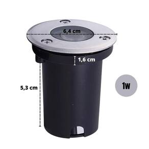 Balizador Spot Led Smd Blindado 1W Branco Quente Bivolt Ip66