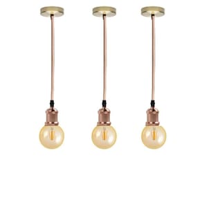 Kit 3 Luminárias Lâmpadas Led G95 Cor 2300K Âmbar Globo