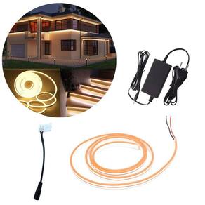 Kit Fita Tira Flexível Led Iluminação Branco Quente Neon 5M