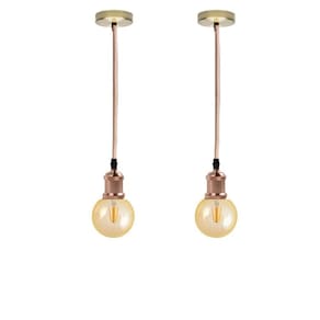 Kit 2 Luminária Pendente Filamento Led G95 Cor 2300K Âmbar