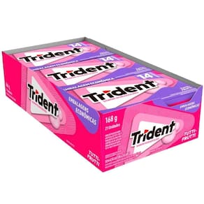 Chiclete Trident Tutti-Frutti Sabor Duradouro 302,4G C/12 Un
