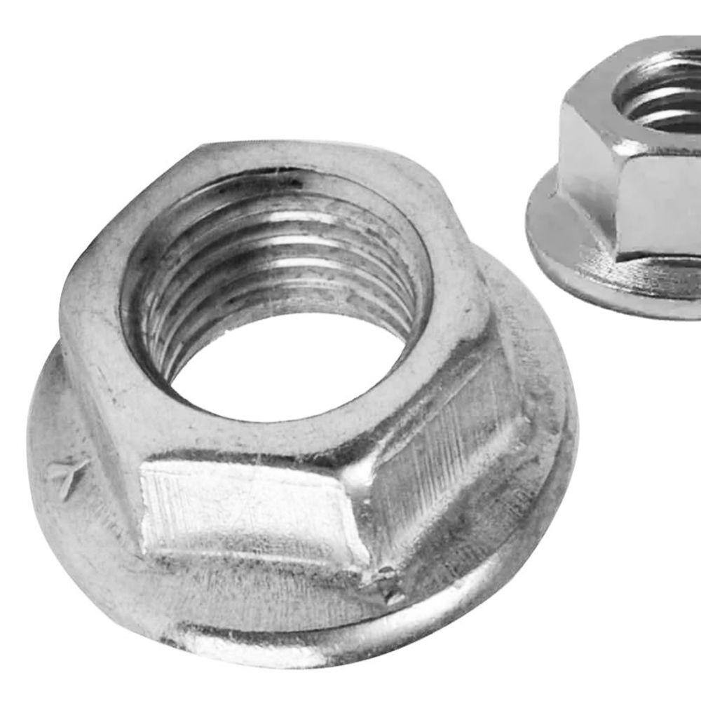 Porca Sextavada 5/16 Flange 6923 Serrilhada Geomet - 100Un