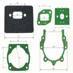 Jogo Juntas Roçadeira 43/52/63Cc Para Branco Intech Buffalo