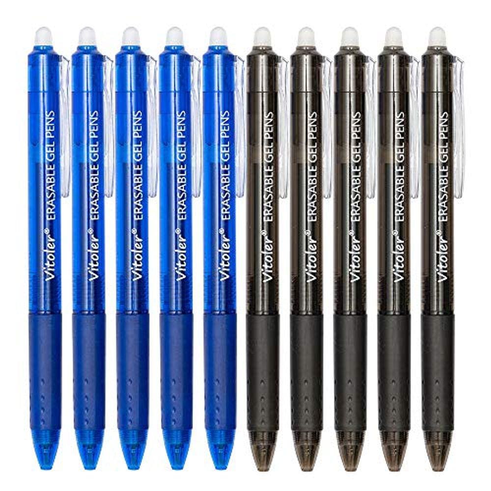 Canetas de gel Vitoler Retráteis Apagáveis Clicker 0,7 mm Fine Poi