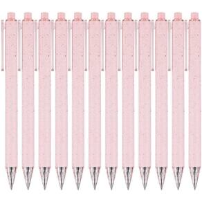 Canetas de gel RIANCY Tinta de gel de secagem rápida retrátil de 0,5 mm 12 unidades Pi