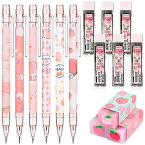 Conjunto de lápis mecânicos Sabary Kawaii com 15 peças para crianças