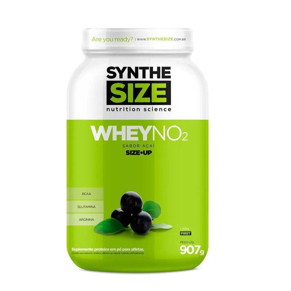 No2 Whey Protein 907G Synthesize - Sabor Açaí