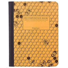 Decomposição do caderno de anotações comb College Ruled