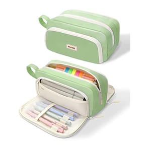 Estojo de lápis SUNEE Cute Aesthetic Pen Bolsa verde para meninas