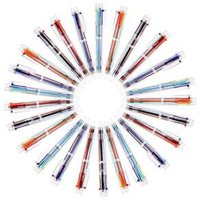 Canetas esferográficas retráteis Ohlove 6 em 1 0,5 mm 50 unidades