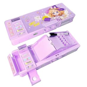 Estojo de lápis LilyBeauty Pop Up Multifuncional para crianças roxo