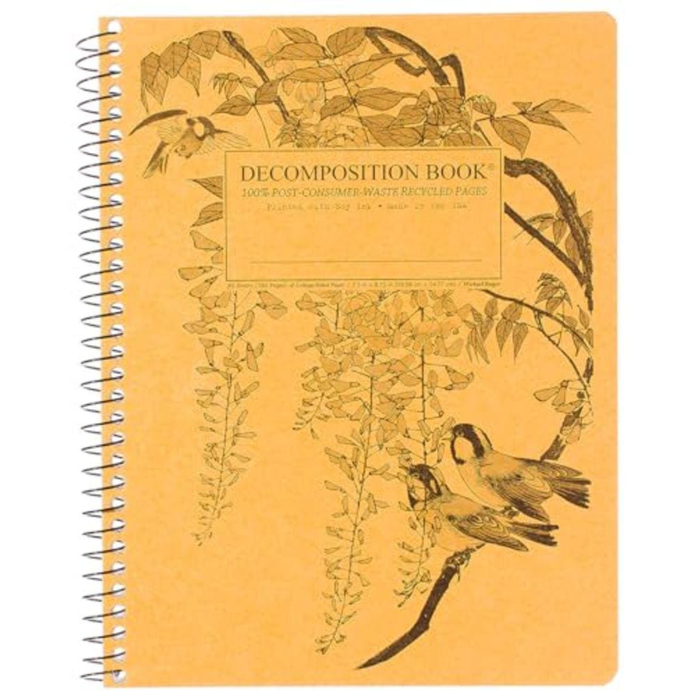 Decomposição do caderno Leafy Perch College governou 160 páginas