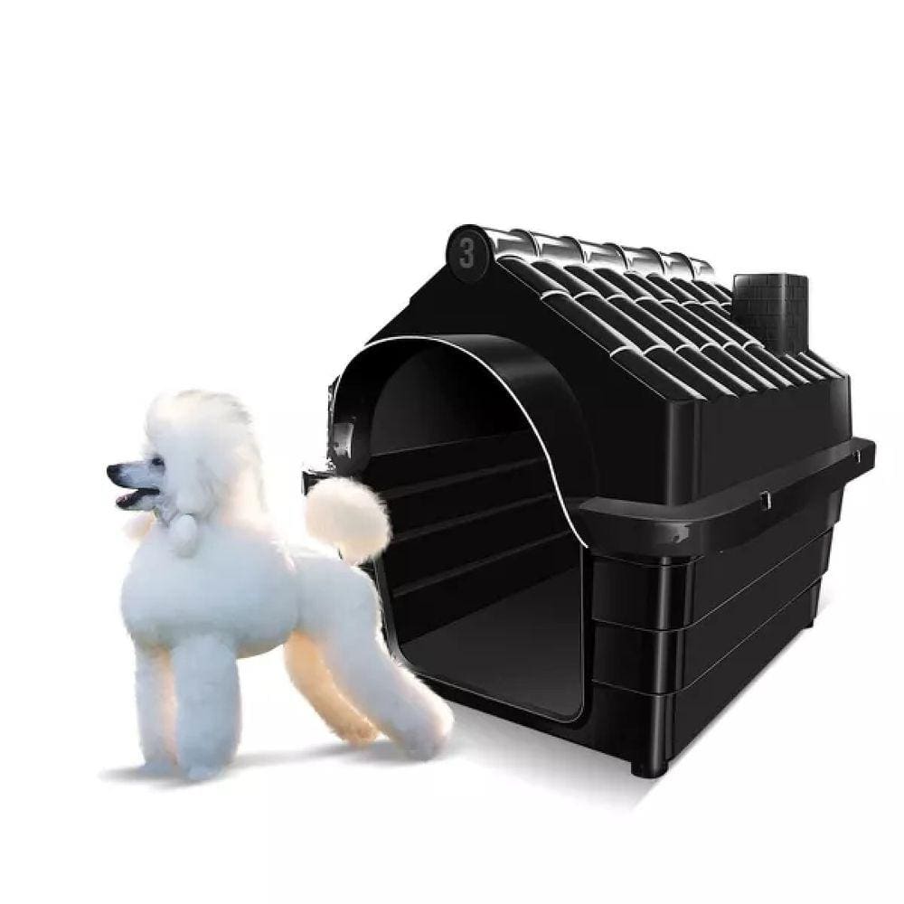 Casinha N3 Cama Casa Pet P/ Cachorro Gato Porte Médio Preto