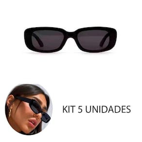 Kit 5 Óculos De Sol Retrô Vintage Proteção Uv Unissex Top
