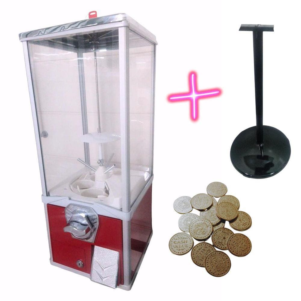 Maquina De Brinquedos Encapsulados Grande 2 Pol + Ped + Fich