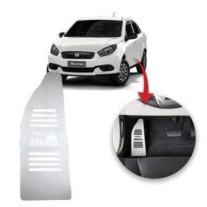Descanso De Pé Fiat Grand Siena Todos Escovado Prata