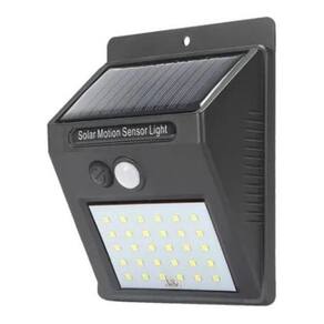 Luminária Solar Luz 30 LED com Sensor de Presença Automático