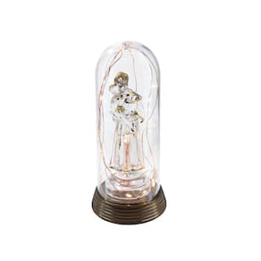 Luminária Imagem Santo Antônio Santo Com Redoma E Luzes