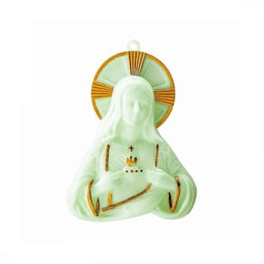 Imagem Sagrado Coração De Maria Para Parede Fosforescente
