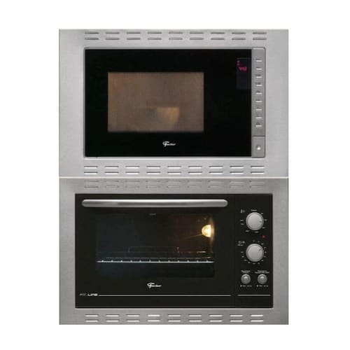 Kit Forno Elétrico 44L e Micro-Ondas de Embutir 25L Fischer Inox 110v