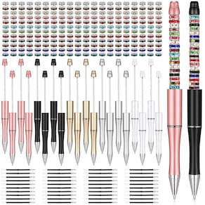 Conjunto de canetas frisáveis Geyee, 300 unidades com caneta esferográfica de 20 contas