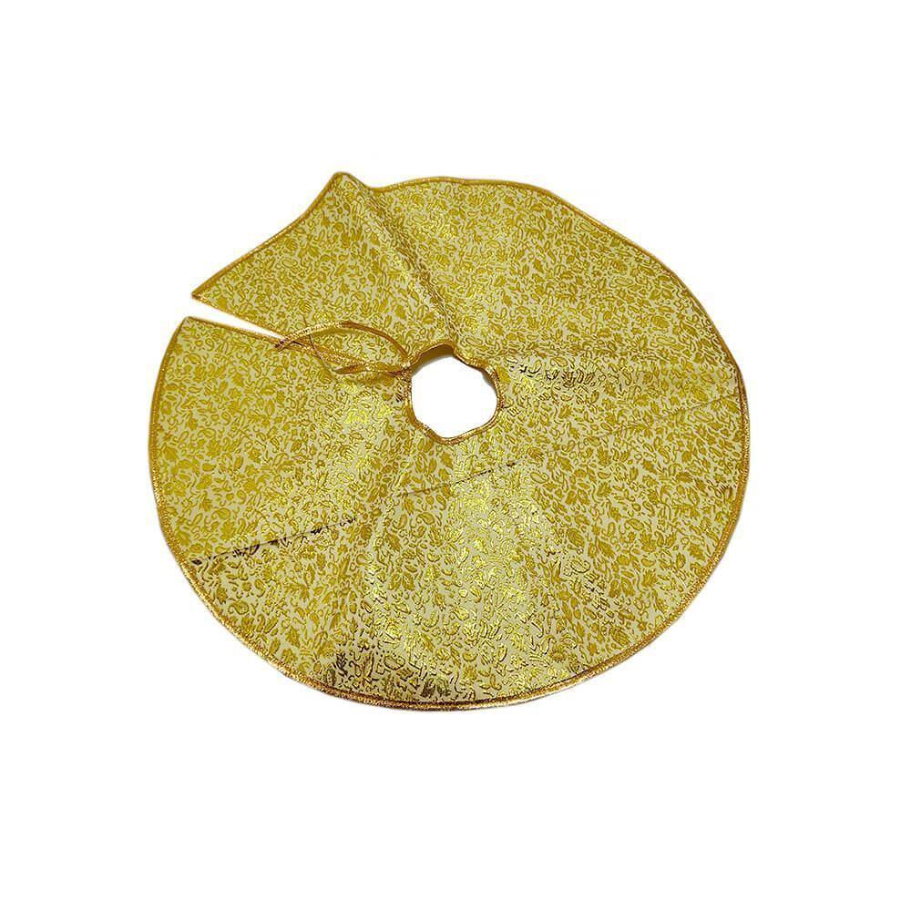 Saia Dourada Árvore De Natal 60Cm - Casambiente Natal255