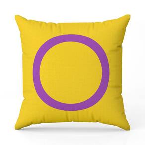 Capa de Almofada Avulsa Estampada Bandeiras LGBT Cores 45cm x 45cm