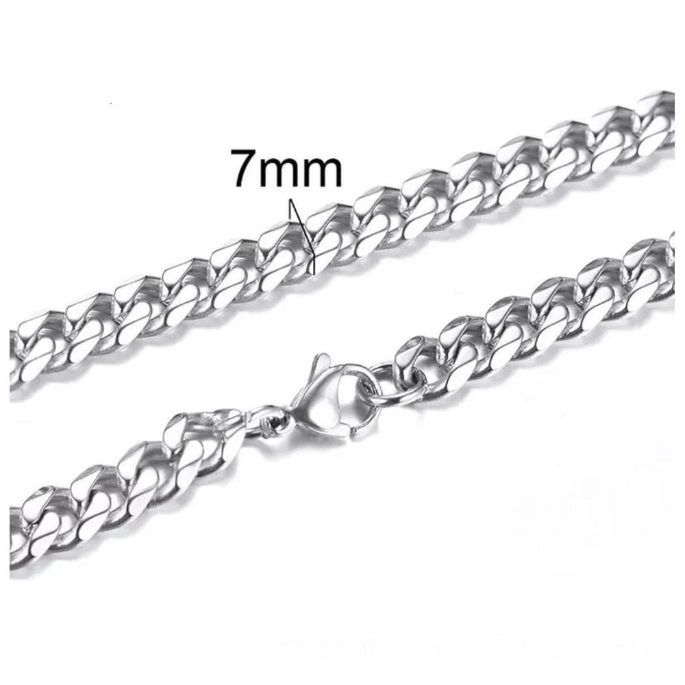 Pulseira Correntes Prateada Detalhes P9841