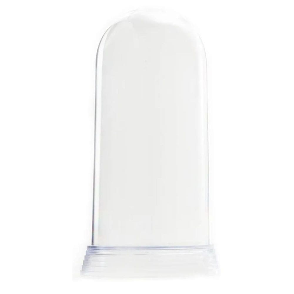 60 Redomas Acrílico Base Cristal/Transparente Pequena 11 Cm