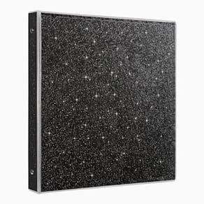 3 encadernadores EYROZILL Glitter 1 polegada Black Hold 300 folhas