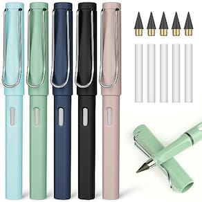 Lápis mágico OFFCUP Infinity Pencil sem tinta com borracha, 5 unidades