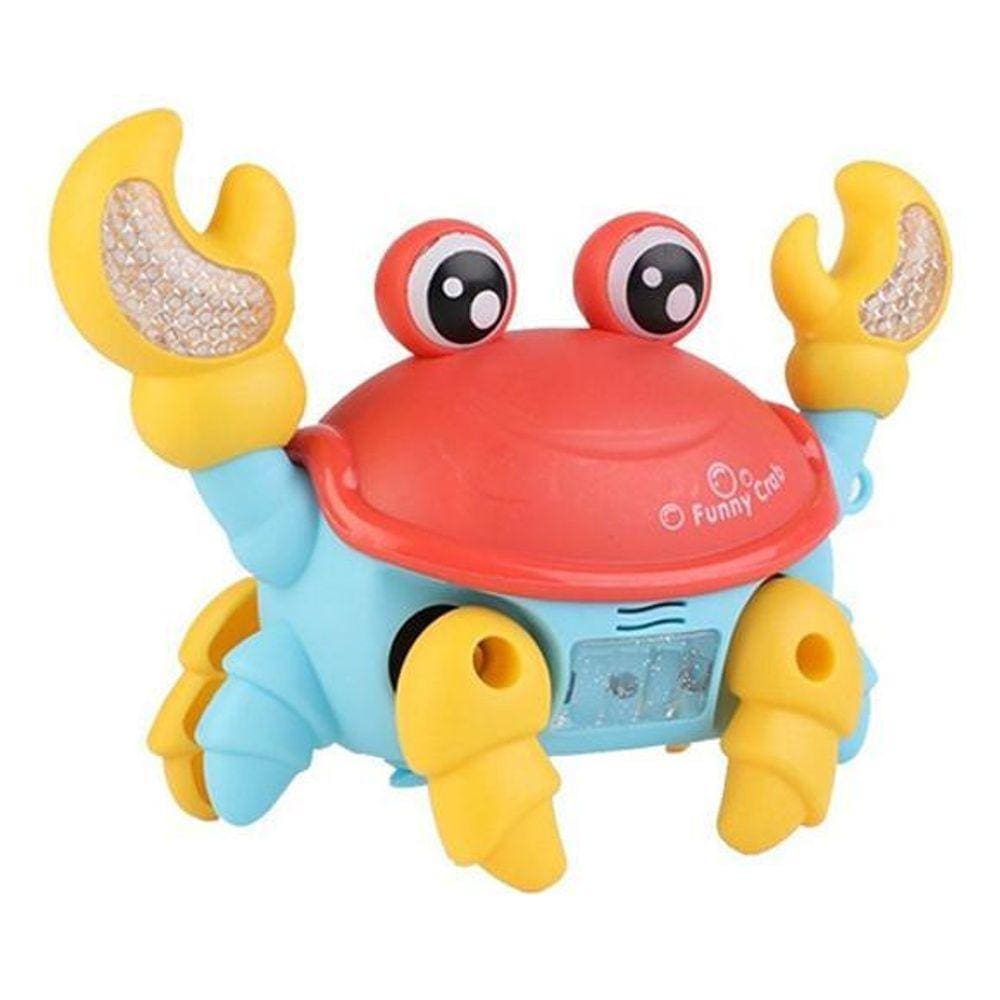 Caranguejo Brinquedo Fujão Som Luz E Movimento