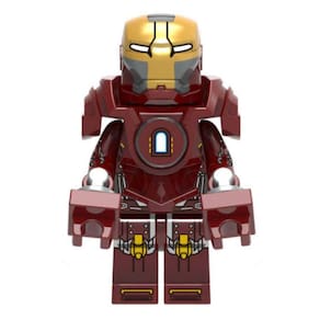 Boneco Blocos De Montar Homem De Ferro Armadura Mark Mk35