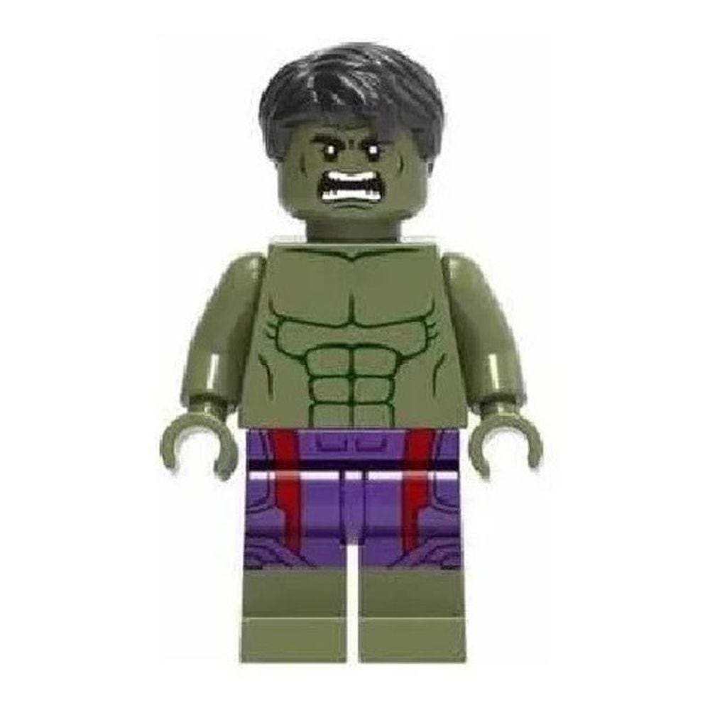 Boneco Blocos De Montar Hulk Marvel