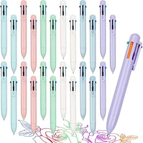Caneta esferográfica SFLHHDM 0,5 mm 6 em 1 multicolorida, pacote com 24