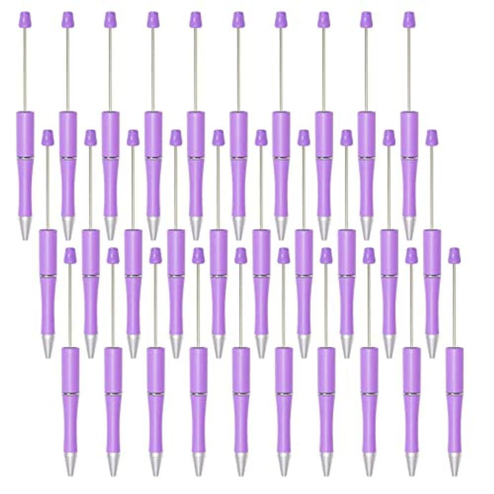 Canetas frisáveis jiebor, plástico roxo, tinta preta, 30 unidades