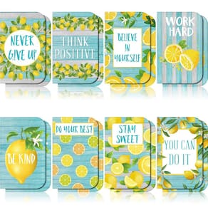 Cadernos Fainne Lemon Zest 16 peças 8x12,5 cm com citações